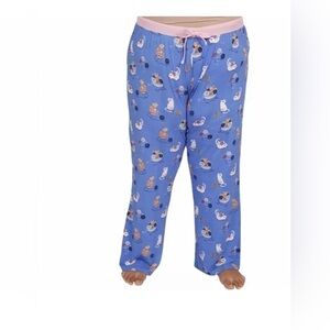 Nite nite by munki munki Women’s size 2X soft pajama pants Cats with yarn NWT